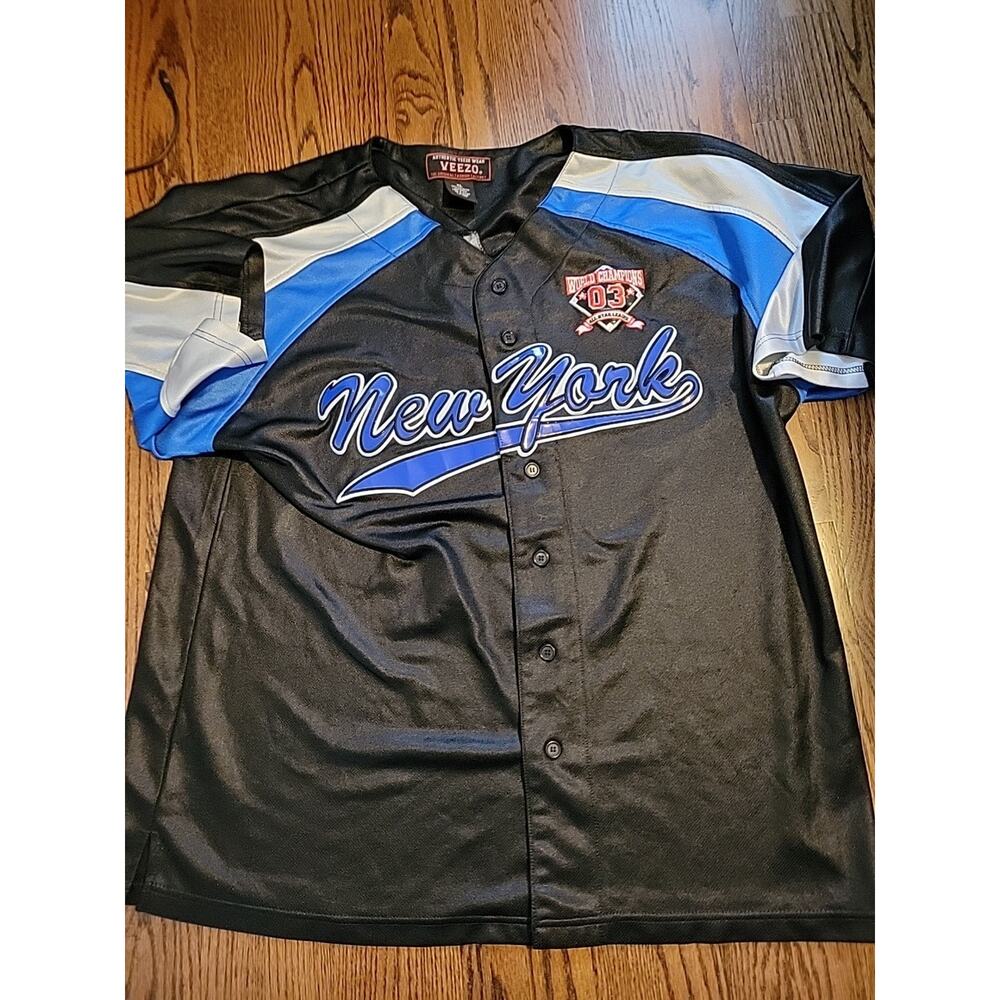 Veezo New York 03 All Star League World Champions Jersey USA Athletics Men XL